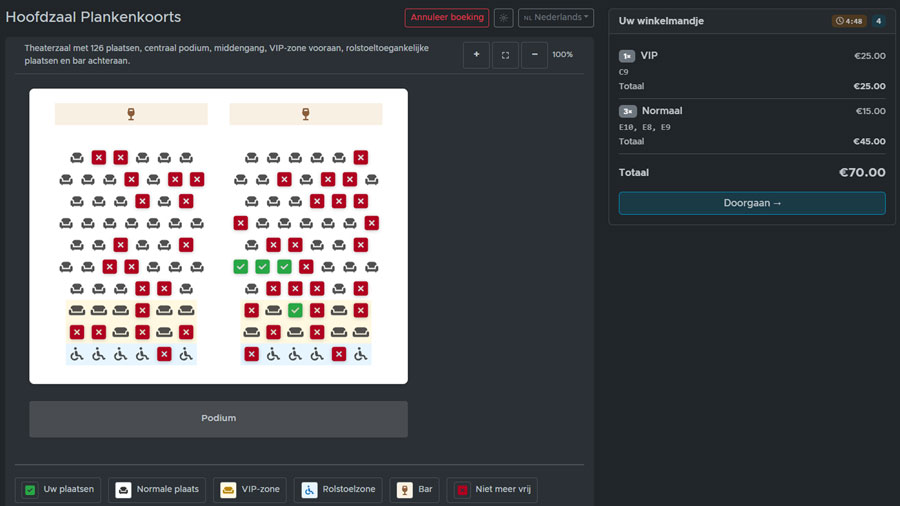 Tickets en bevestiging
